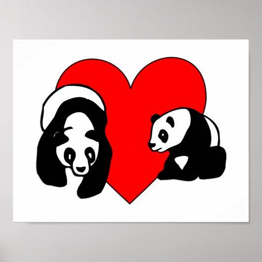 Poster Panda Love (Devant)