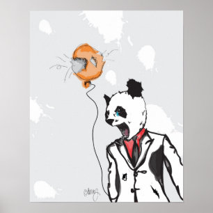 Poster Panda Mad 16 po x 20 po