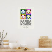 Poster Panda Monroe Ours Pop Art Portrait (Cuisine)
