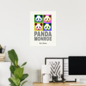 Poster Panda Monroe Ours Pop Art Portrait (Bureau à domicile)
