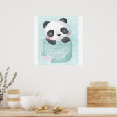 Poster Panda | Panda Mignonne Dans La Poche (Cuisine)