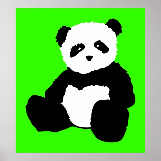 Poster panda plush. (Devant)
