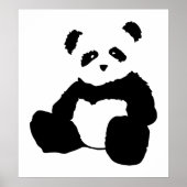 Poster panda plush. (Devant)