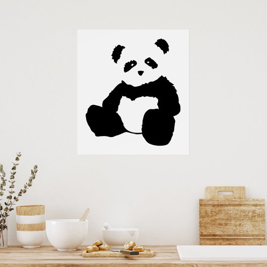 Poster panda plush. (Cuisine)