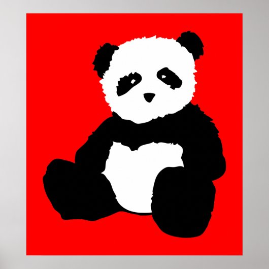 Poster panda plush. (Devant)