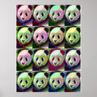 Poster Panda Pop Art