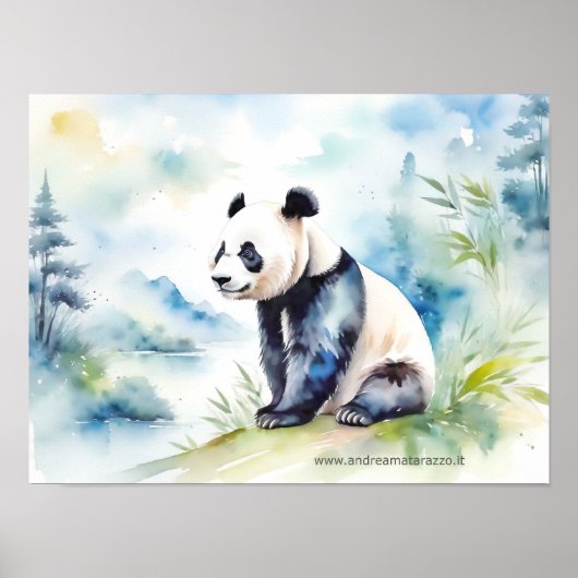 Poster Panda porte bonne chance (Devant)