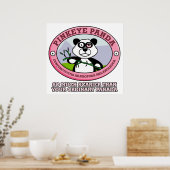 Poster Panda pour oeil rose (Cuisine)