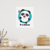 Poster Panda Pun Animal Punda Funny (Cuisine)