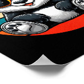 Poster Panda Rétro À Sungles Bbq Pool Party Funny Panda (Coin)