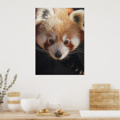 Poster panda rouge (Cuisine)