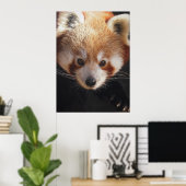 Poster panda rouge (Bureau à domicile)