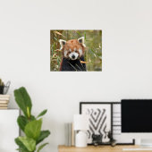 Poster Panda rouge (Bureau à domicile)