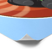 Poster Panda rouge mignonne (Coin)