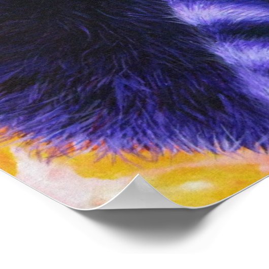 Poster Panda rouge pourpre (Coin)