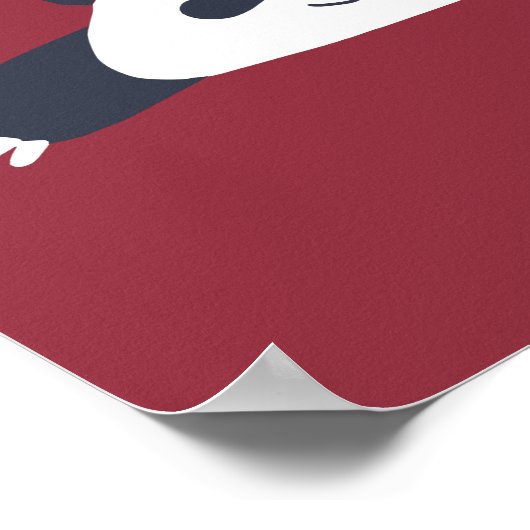 Poster Panda sans idées, en bambou (Coin)