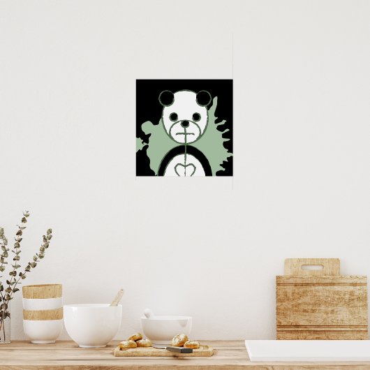 Poster panda splatz. (Cuisine)