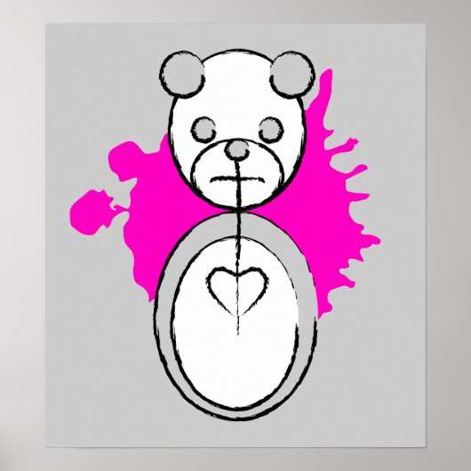 Poster panda splatz. (Devant)