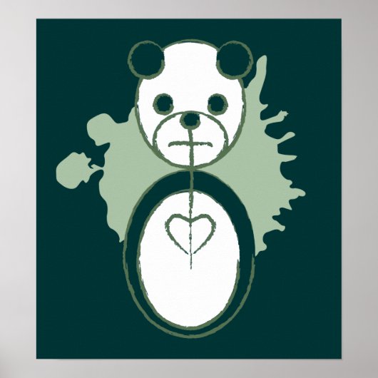 Poster panda splatz. (Devant)