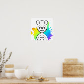 Poster panda splatz. (Cuisine)