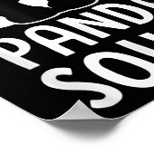Poster Panda Squad Amusant Panda Lover Citation Filles Ga (Coin)