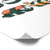 Poster Panda Sushi Cute Maki Lover Drôle Nourriture Cadea (Coin)