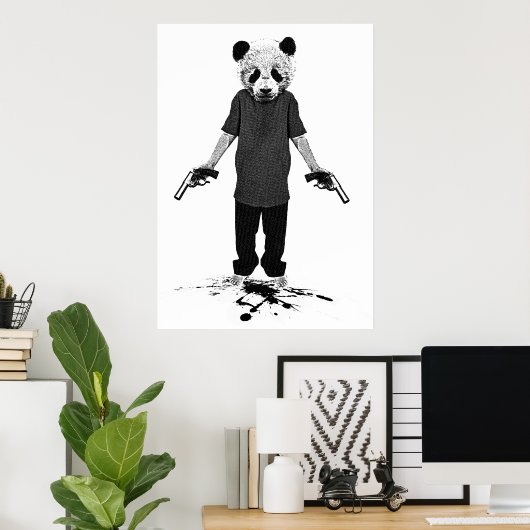 Poster Panda tueuse (Bureau à domicile)