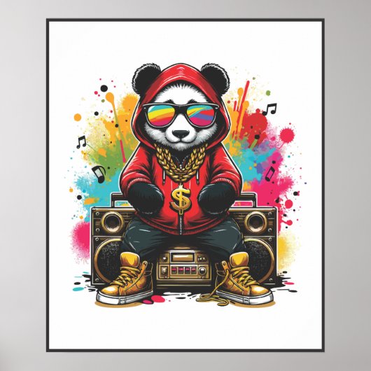 Poster Panda urbain (Devant)