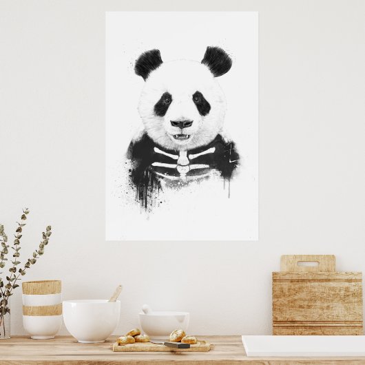 Poster Panda Zombie (Cuisine)