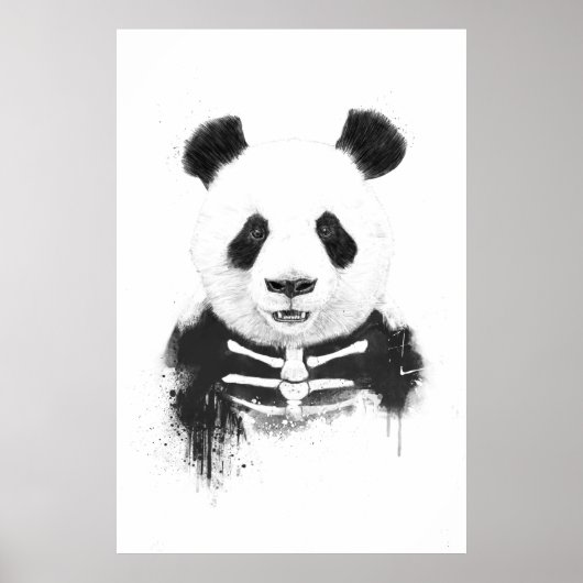 Poster Panda Zombie (Devant)
