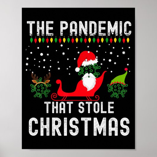 Poster Pandemic That Stole Christmas 2020 Ugly Tacky Xmas (Devant)
