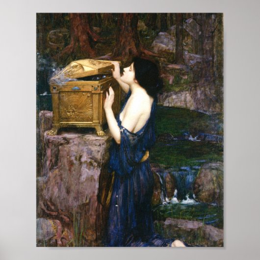 Poster Pandora's Box - John William Waterhouse (Devant)