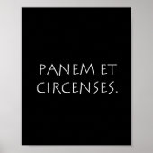 Poster Panem et circenses (Devant)