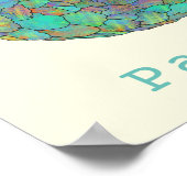 Poster Pangolin Animaux menacés Art Vert de la faune (Coin)