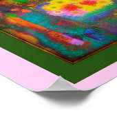 Poster "Panier à fleurs en fauteuil roulant (Coin)