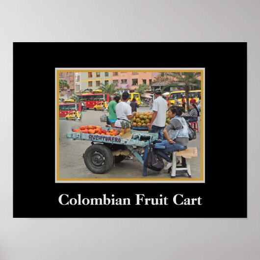 Poster Panier à fruits colombien (Devant)