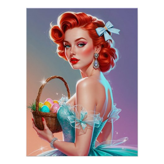 Poster Panier à oeufs de Pâques (Devant)