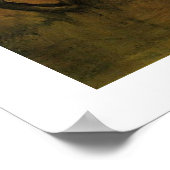 Poster Panier avec boeuf rouge et blanc de Van Gogh. (Coin)