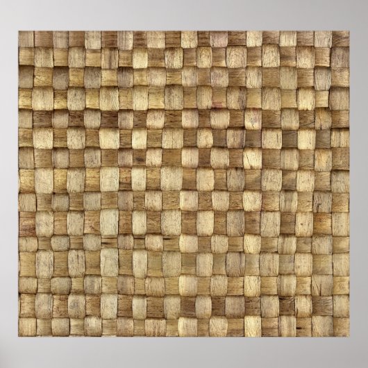 Poster Panier d'artisanat Texture sans couture (Devant)