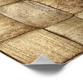 Poster Panier d'artisanat Texture sans couture (Coin)