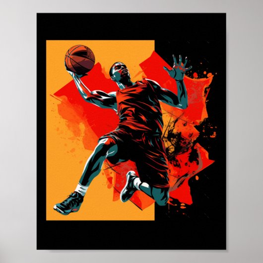 Poster Panier de basket-ball (Devant)