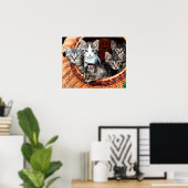 Poster Panier de chaton (Bureau à domicile)