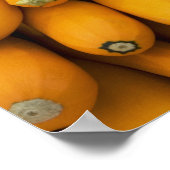 Poster Panier de courgettes jaunes (Coin)