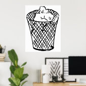 Poster Panier de déchets (Bureau à domicile)