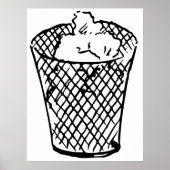 Poster Panier de déchets (Devant)