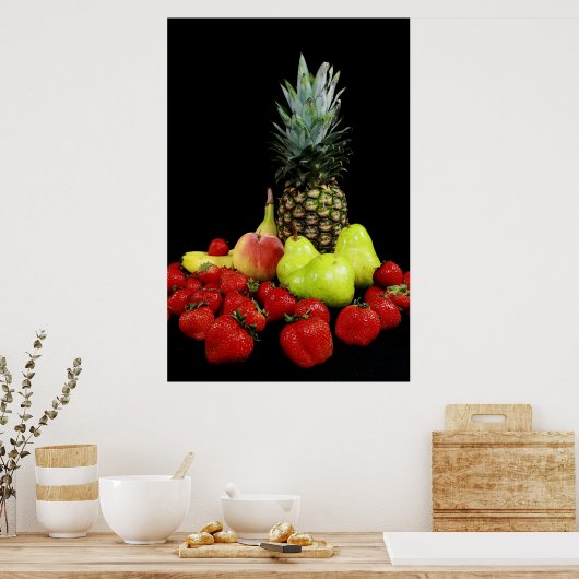 Poster Panier de fruits (Cuisine)
