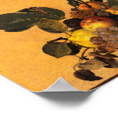 Poster Panier de fruits, Canestra di Frutta par Caravaggi (Coin)