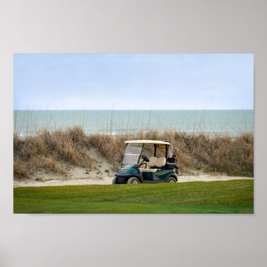 Poster Panier de golf au dix-huitième trou, île de Kiawah (Devant)
