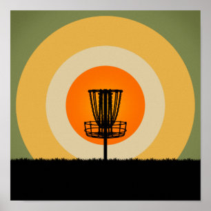 Poster Panier de golf de disque