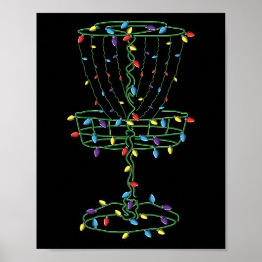 Poster Panier de golf disc Cool disc golf golfeur Xma (Devant)